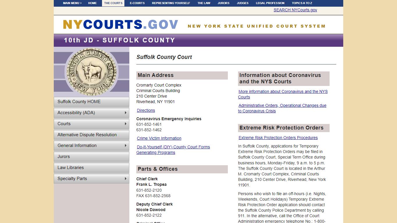 Suffolk County Court | NYCOURTS.GOV